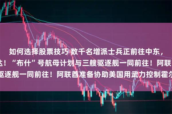 如何选择股票技巧 数千名增派士兵正前往中东，美军第82空降师已抵达！“布什”号航母计划与三艘驱逐舰一同前往！阿联酋准备协助美国用武力控制霍尔木兹